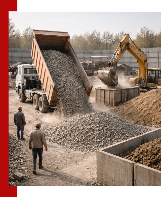 Доставка нерудных материалов с погрузкой и разгрузкой в Горном-Алтайске