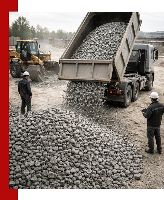 Доставка гранитного щебня фракции 20-40 в Горном-Алтайске