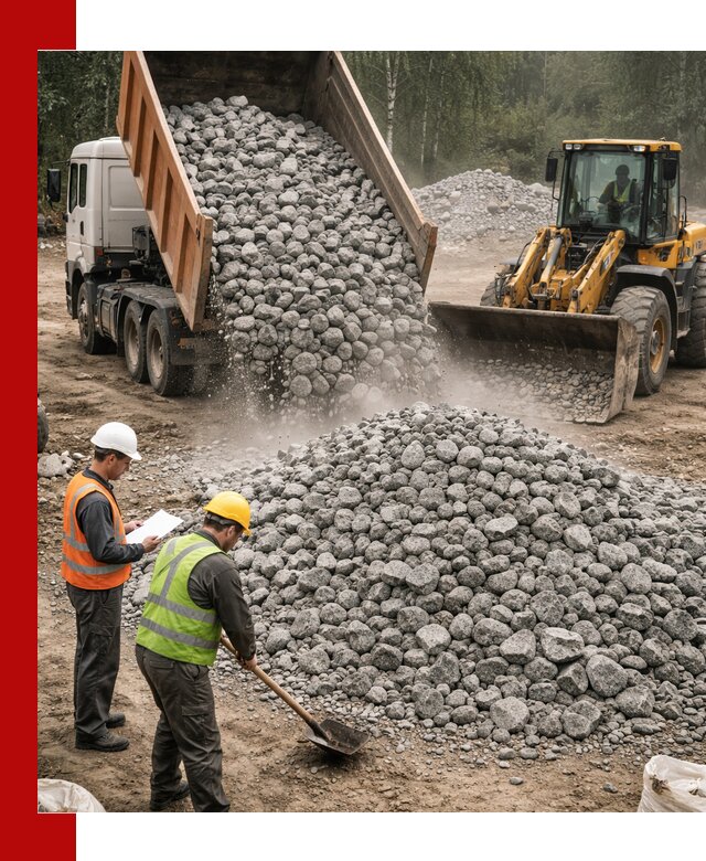 Гранитный щебень фракция 70-150 доставка в Горном-Алтайске