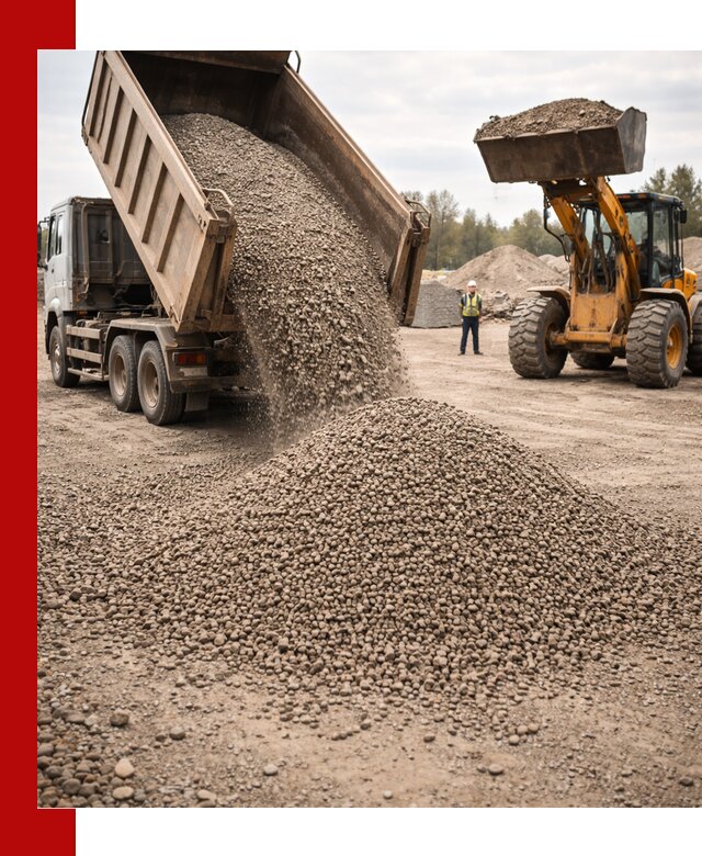 Гравийный щебень фракция 3–10 с доставкой в Горном-Алтайске