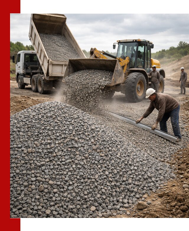 Гравийный щебень фракция 5-20 с доставкой в Горном-Алтайске