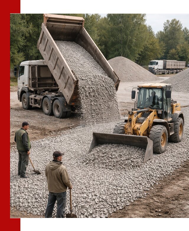 Купить гравийный щебень фракция 20-40 в Горном-Алтайске с доставкой