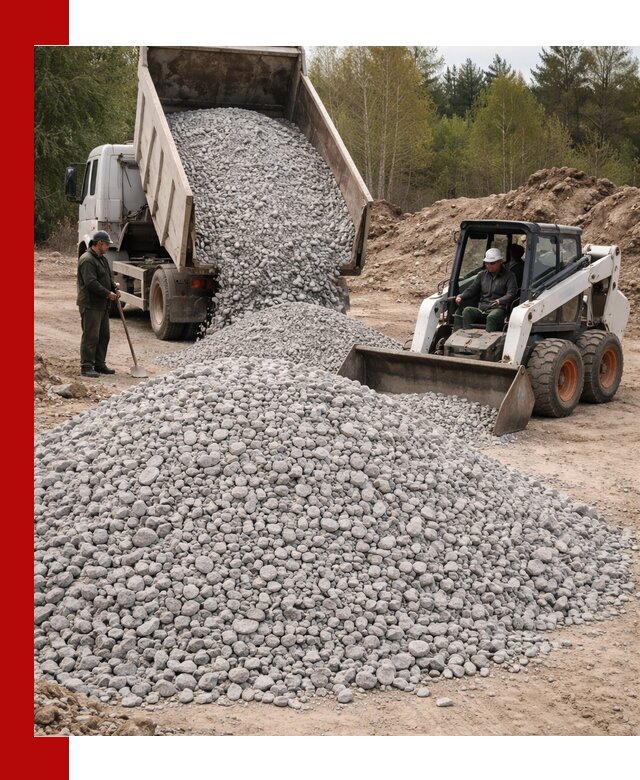 Доставка доломитового щебня в Горном-Алтайске напрямую от карьера