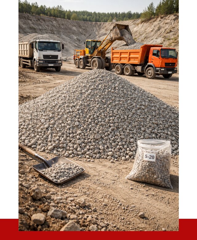 Доломитовый щебень фр. 5-20 в Горном-Алтайске от 4355 р. | ПРОНЕРУДГрн
