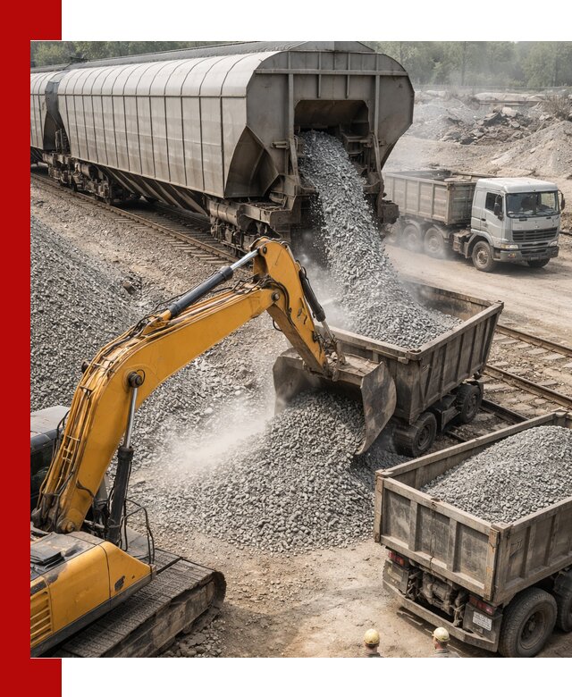 Доставка железнодорожного щебня в Горном-Алтайске крупными партиями быстрого отгруза