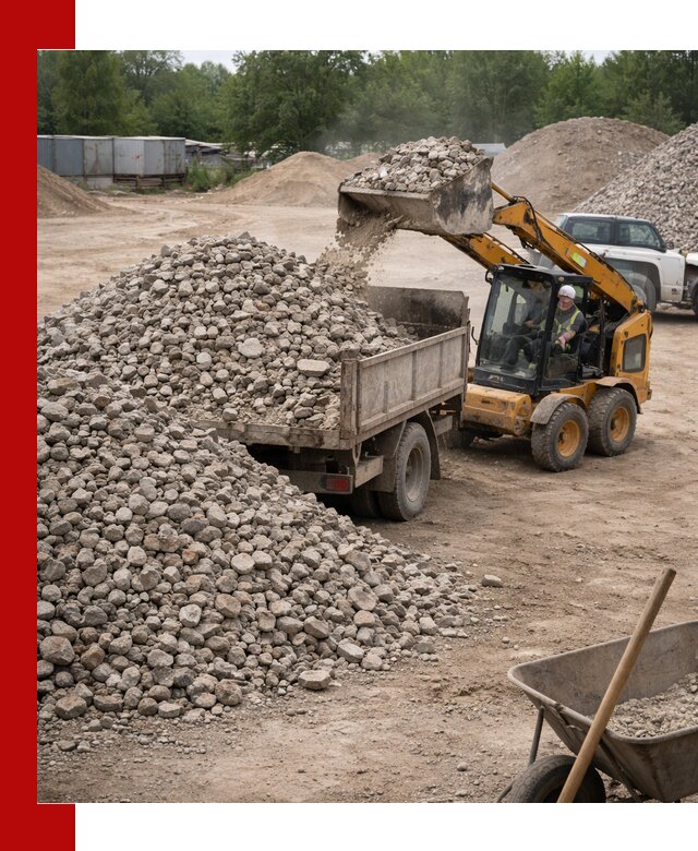 Доставка вторичного щебня в Горном-Алтайске для строительных работ