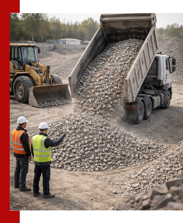 Вторичный щебень фракция 40–70 доставка в Горном-Алтайске