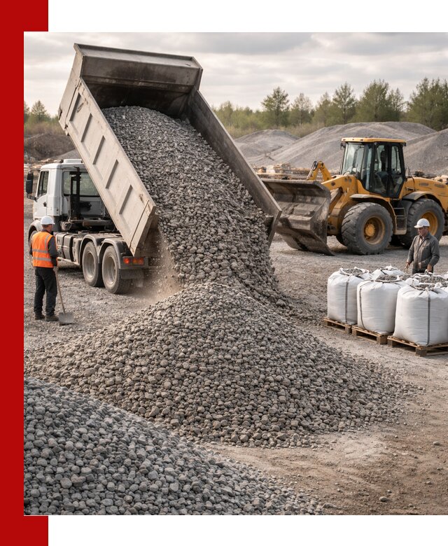 Бетонный щебень фракция 5–20 с доставкой в Горном-Алтайске