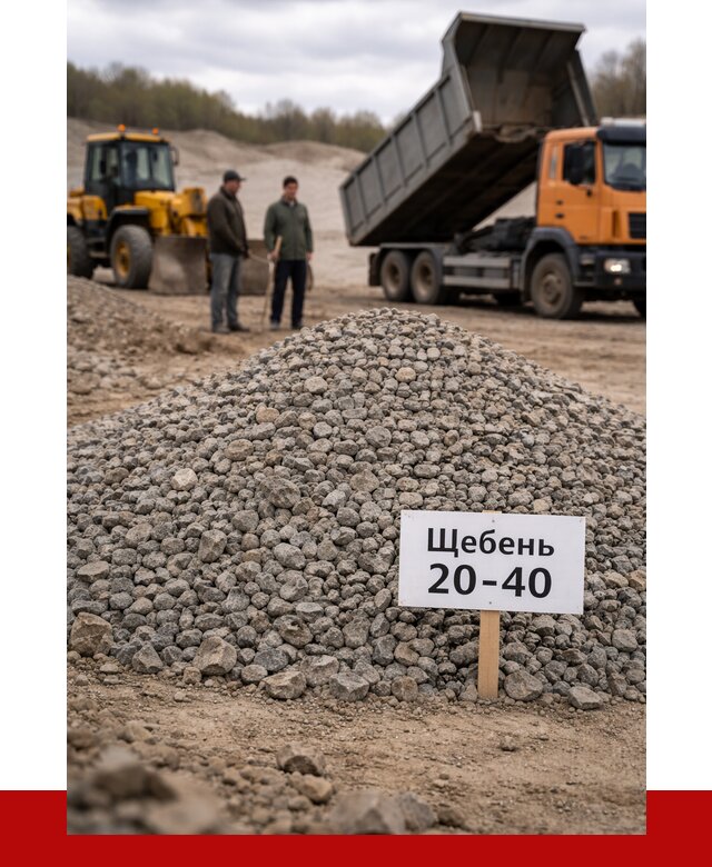 Бетонный щебень фракция 20-40 в Горном-Алтайске от 2540 р. | ПРОНЕРУДГрн