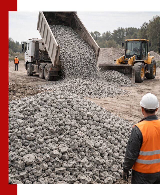 Доставка бетонного щебня фракции 20-40 в Горном-Алтайске