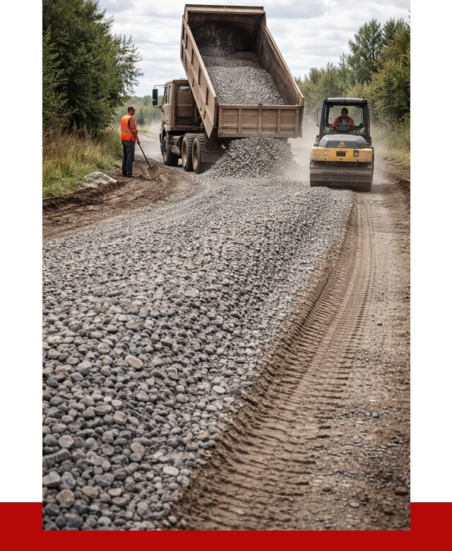 Щебень для отсыпки дороги в Горном-Алтайске от 2799 р. ПРОНЕРУДГрн