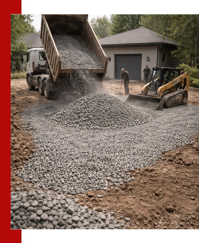 Щебень для парковки в Горном-Алтайске: доставка и укладка качественного материала