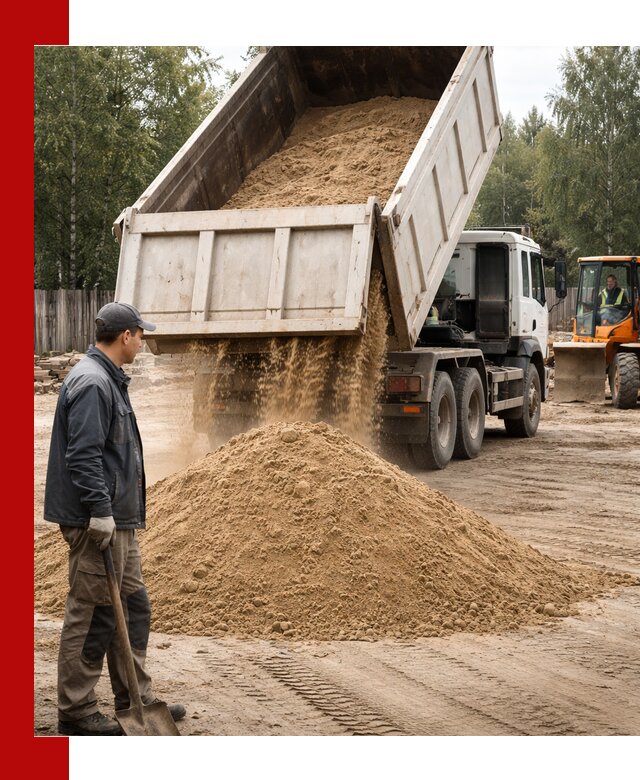Доставка и продажа песка с разгрузкой в Горном-Алтайске