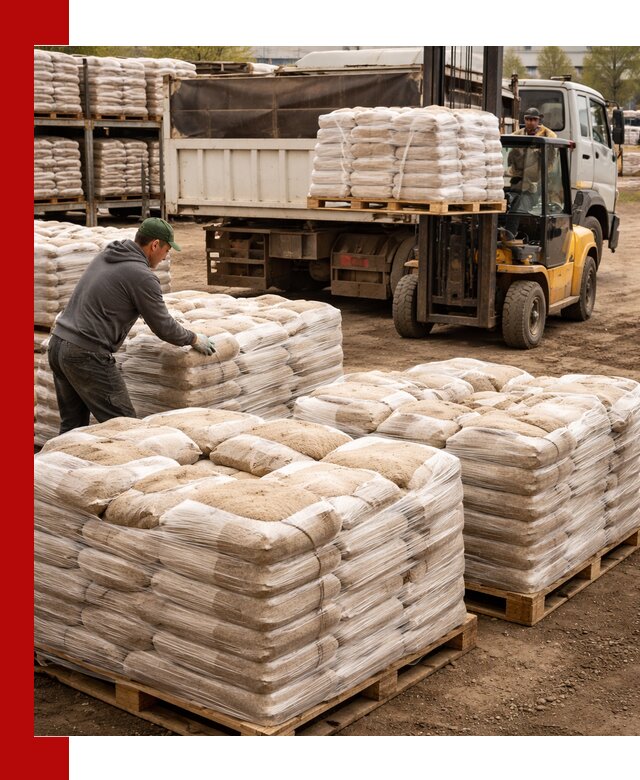 Карьерный песок в мешках с доставкой в Горном-Алтайске