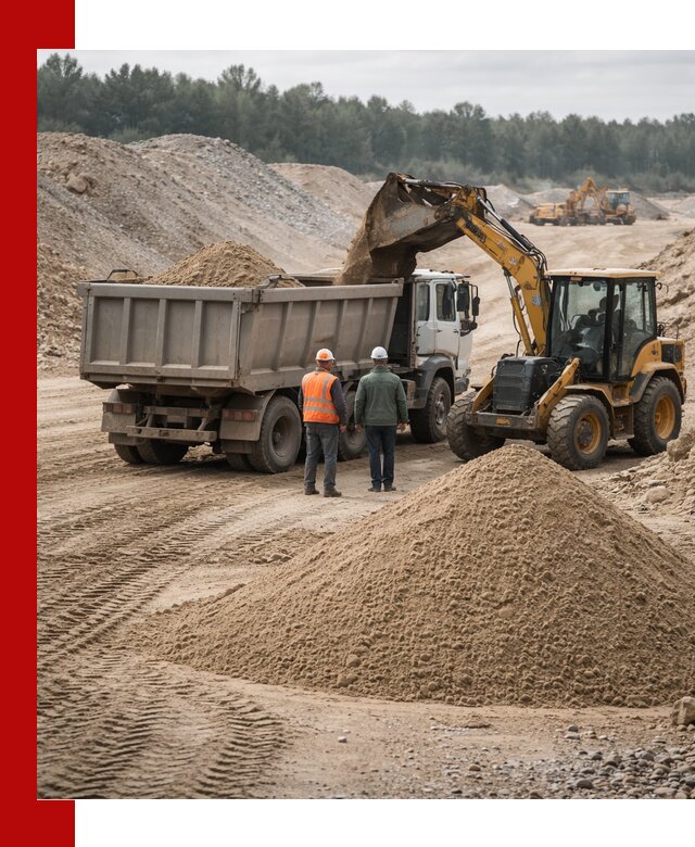 Карьерный среднезернистый песок с доставкой в Горном-Алтайске