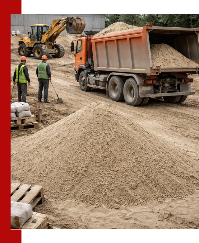 Доставка и продажа мытого речного песка в Горном-Алтайске