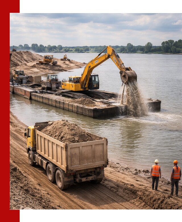 Намывной песок с доставкой в Горном-Алтайске оптом и в розницу