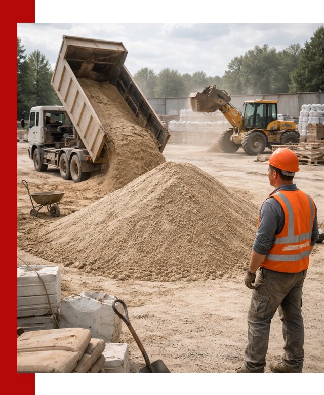 Доставка строительного песка с самосвалом в Горном-Алтайске