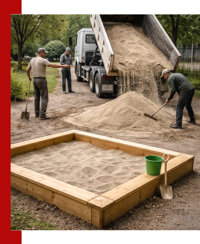Песок для песочницы с доставкой в Горном-Алтайске недорого и чистый