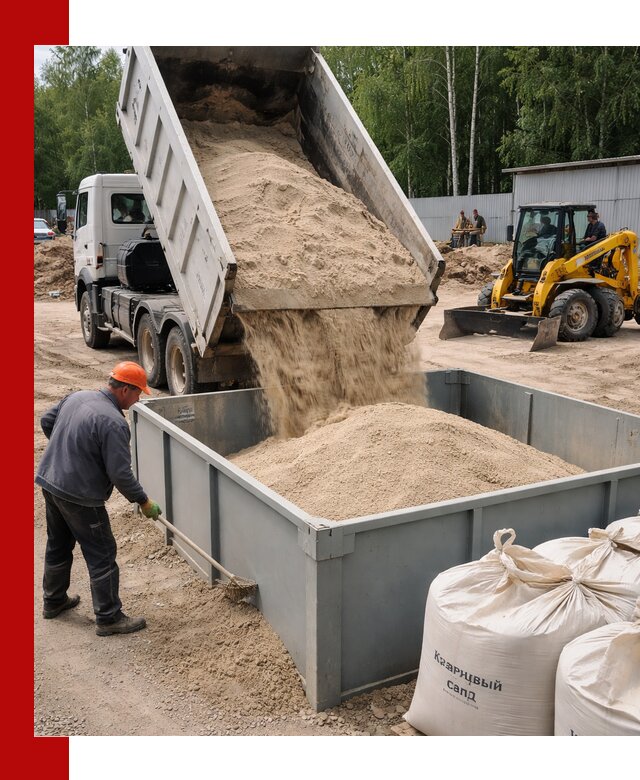 Кварцевый песок для фильтра в Горном-Алтайске — доставка и качество