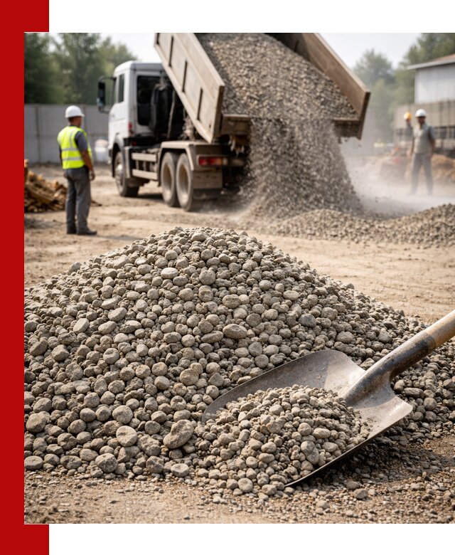 Доставка гравия фракции 20-40 в Горном-Алтайске с самосвалами