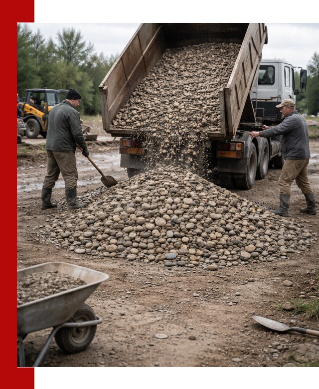 Доставка гальки речной оптом и в розницу в Горном-Алтайске