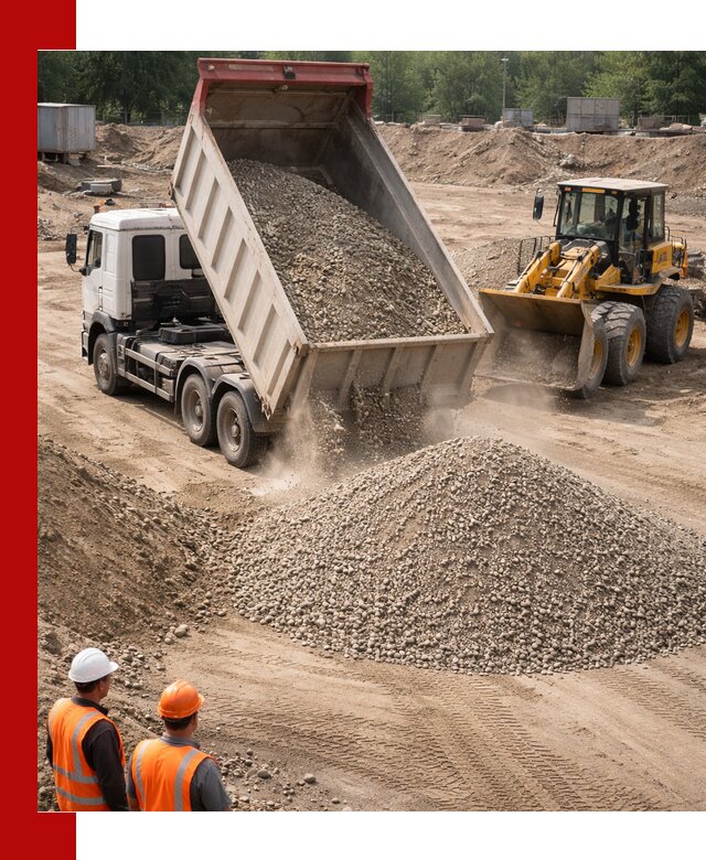 Щебень с песком (ЩГПС С2) с доставкой в Горном-Алтайске
