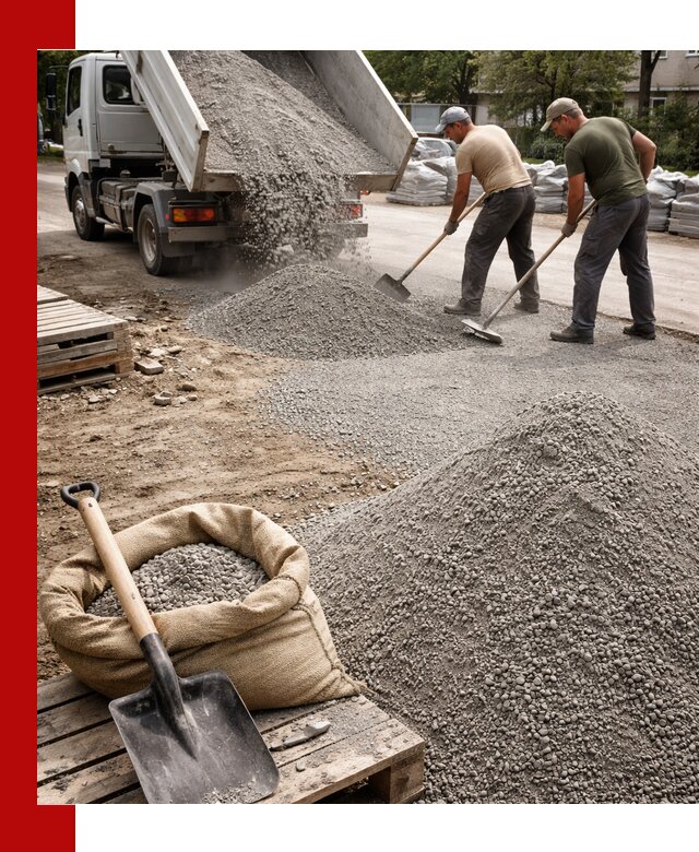 Отсев для тротуарной плитки в Горном-Алтайске — доставка и укладка