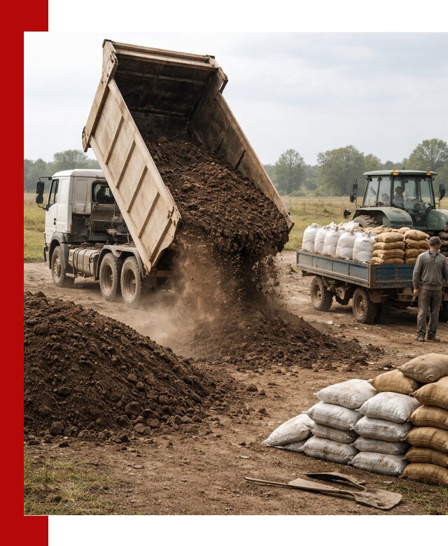 Доставка грунта и удобрений оптом в Горном-Алтайске для сельхоз и строительства