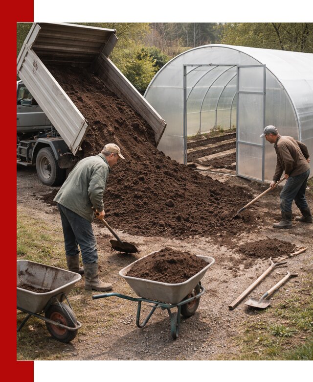 Грунт для теплицы с доставкой в Горном-Алтайске — плодородный субстрат под растения