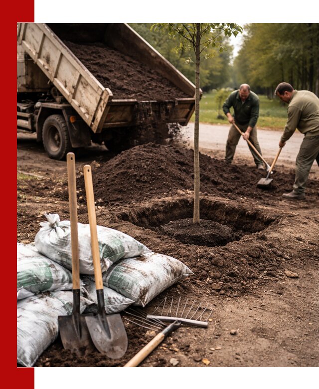Грунт для посадки деревьев в Горном-Алтайске — доставка и подготовка почвы