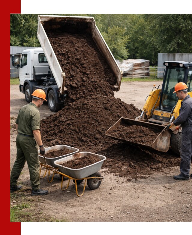 Доставка торфо-земляной смеси в Горном-Алтайске для огорода и ландшафта