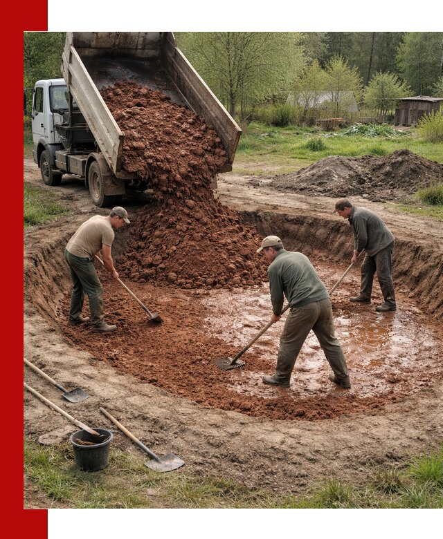 Купить качественную глину для пруда в Горном-Алтайске