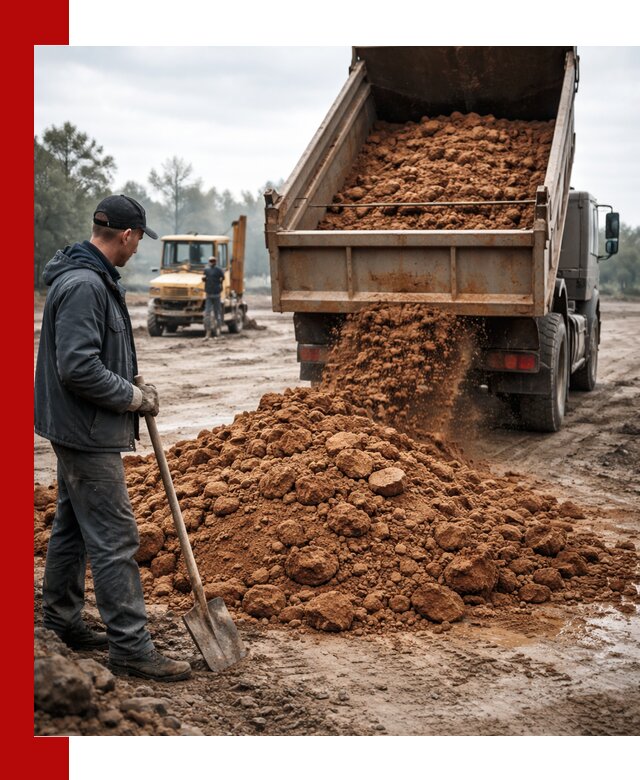 Глина для засыпки в Горном-Алтайске с доставкой самосвалами