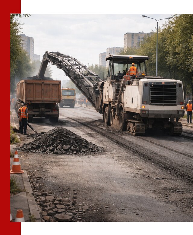 Фрезерованный асфальт в Горном-Алтайске — удаление и вывоз старого покрытия