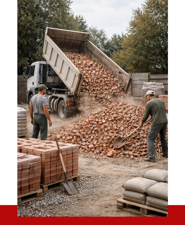 Бой кирпича в Горном-Алтайске с доставкой от 4355 руб/куб | ПРОНЕРУДГрн