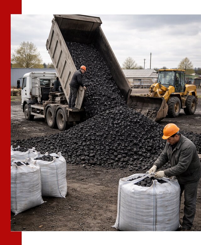 Доставка каменного угля в Горном-Алтайске оптом и в розницу