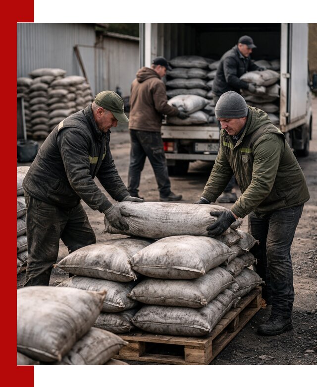Доставка угля в мешках по выгодным ценам в Горном-Алтайске