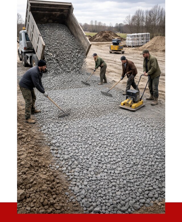 Устройство щебеночной подушки в Горном-Алтайске от 4666 р. ПРОНЕРУДГрн